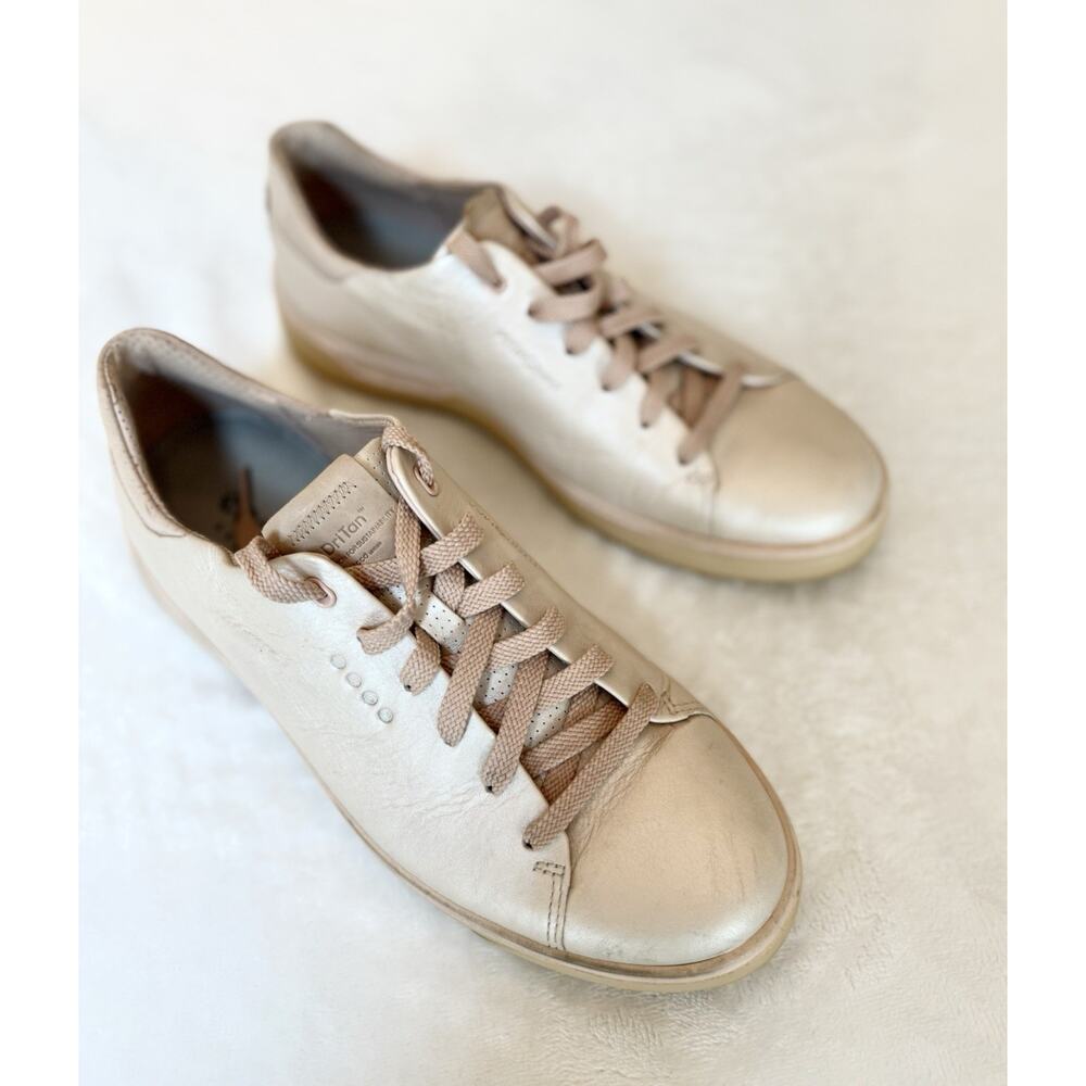 ECCO Tray Golf Shoes Women’s Sz 9-9.5 Rose Pearl EU 40 Spikeless Hydromax